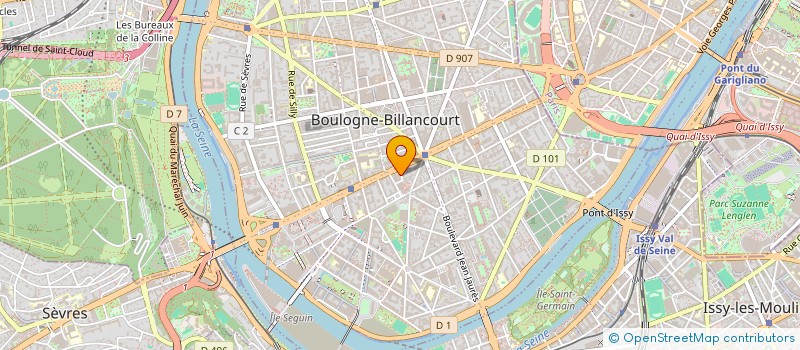 localisation de l'entreprise SOCIETE CIVILE IMMOBILIERE CIMMS PAR ABREVIATION SCI CIMMS à BOULOGNE-BILLANCOURT