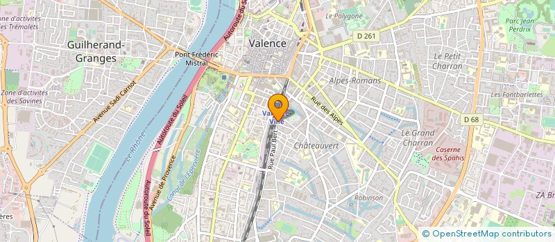 localisation de l'entreprise SOCIETE CIVILE IMMOBILIERE CINQ PIERRE à VALENCE