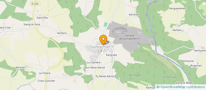 localisation de l'entreprise SOCIETE CIVILE IMMOBILIERE CIRCULAIRE  GUILLIGOMARC'H