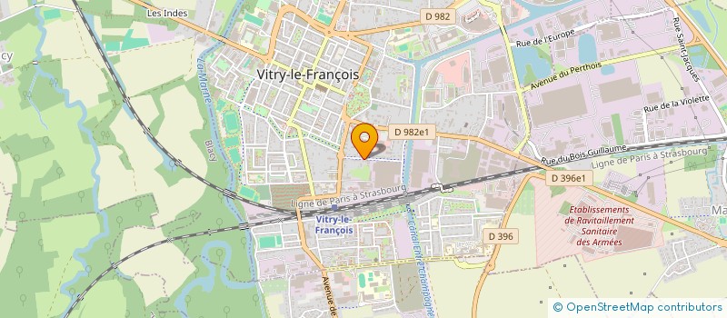 localisation de l'entreprise SOCIETE CIVILE IMMOBILIERE CLAIRE ET LAURE à VITRY-LE-FRANCOIS
