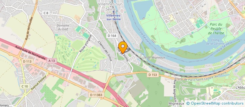 localisation de l'entreprise SOCIETE CIVILE IMMOBILIERE CLAIRE GOUTTE  VILLENNES-SUR-SEINE