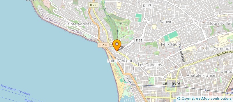 localisation de l'entreprise SOCIETE CIVILE IMMOBILIERE CLAIRE IMMO  LE HAVRE