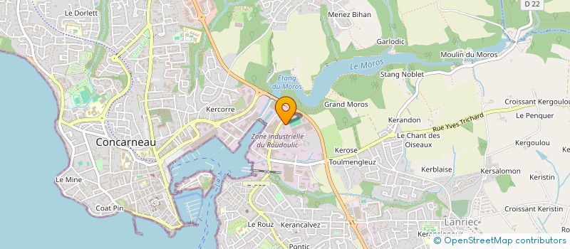 localisation de l'entreprise SOCIETE CIVILE IMMOBILIERE CLAUMAD  CONCARNEAU