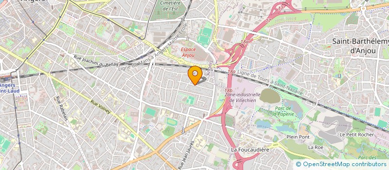 localisation de l'entreprise SOCIETE CIVILE IMMOBILIERE CLEMAPO 1 à ANGERS