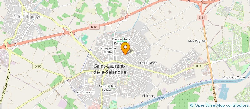 localisation de l'entreprise SOCIETE CIVILE IMMOBILIERE CLEMENZO  SAINT-LAURENT-DE-LA-SALANQUE