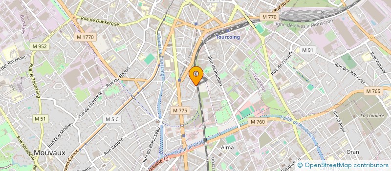 localisation de l'entreprise SOCIETE CIVILE IMMOBILIERE CLEMJI  TOURCOING