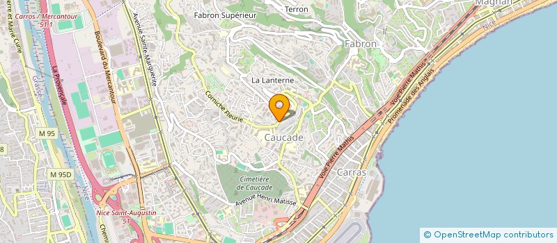 localisation de l'entreprise SOCIETE CIVILE IMMOBILIERE CLOMALU à NICE