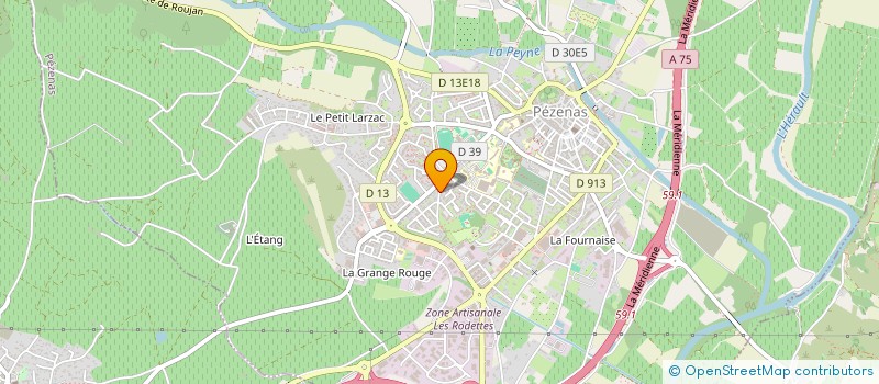 localisation de l'entreprise SOCIETE CIVILE IMMOBILIERE CLONI  PEZENAS