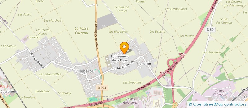 localisation de l'entreprise SOCIETE CIVILE IMMOBILIERE CLOS VILLAGE  VILLEBAROU