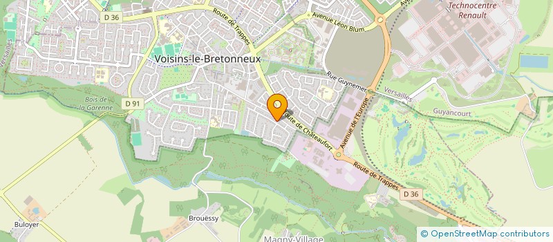 localisation de l'entreprise SOCIETE CIVILE IMMOBILIERE CNIF 78  VOISINS-LE-BRETONNEUX