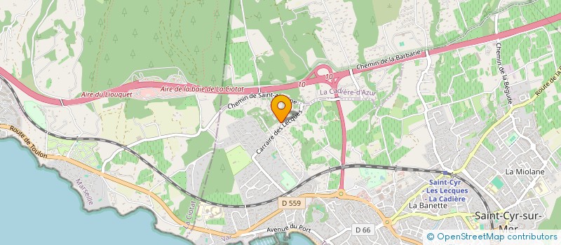 localisation de l'entreprise SOCIETE CIVILE IMMOBILIERE CNS à SAINT-CYR-SUR-MER