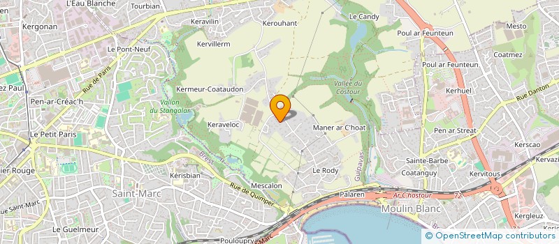 localisation de l'entreprise SOCIETE CIVILE IMMOBILIERE COBER  GUIPAVAS