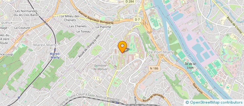 localisation de l'entreprise SOCIETE CIVILE IMMOBILIERE COCHIN/RUIZ  MARLY-LE-ROI