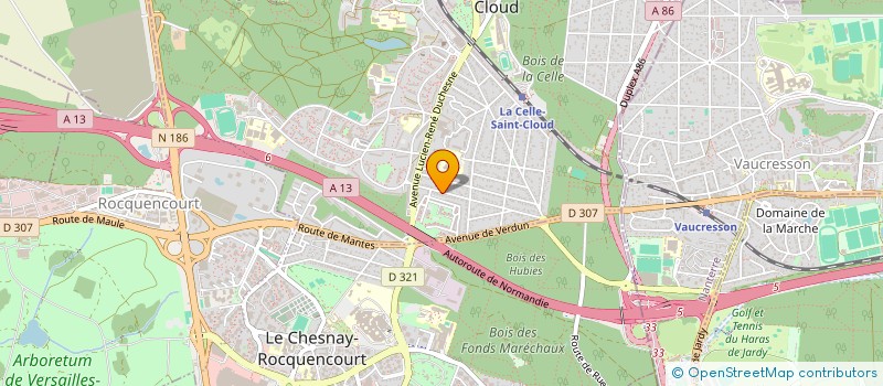 localisation de l'entreprise SOCIETE CIVILE IMMOBILIERE CODIN  LA CELLE-SAINT-CLOUD