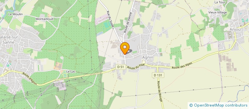 localisation de l'entreprise SOCIETE CIVILE IMMOBILIERE COJAMA  AGNIN