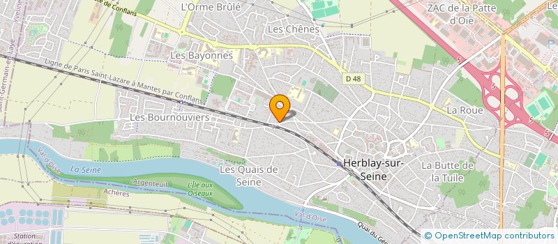 localisation de l'entreprise SOCIETE CIVILE IMMOBILIERE COLEU  HERBLAY-SUR-SEINE