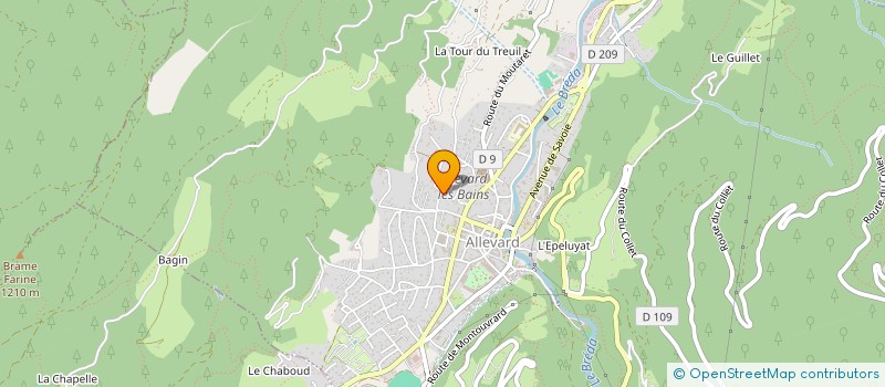 localisation de l'entreprise SOCIETE CIVILE IMMOBILIERE COLLIN GUADELOUPE  ALLEVARD