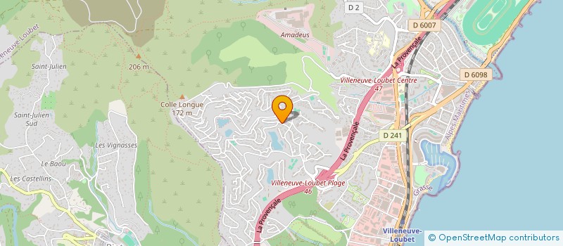 localisation de l'entreprise SOCIETE CIVILE IMMOBILIERE COLOMBIER à VILLENEUVE-LOUBET