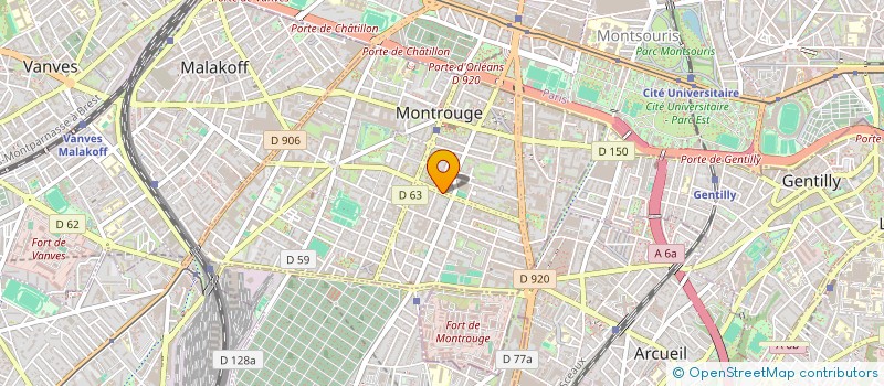 localisation de l'entreprise SOCIETE CIVILE IMMOBILIERE CONSTANCE  MONTROUGE