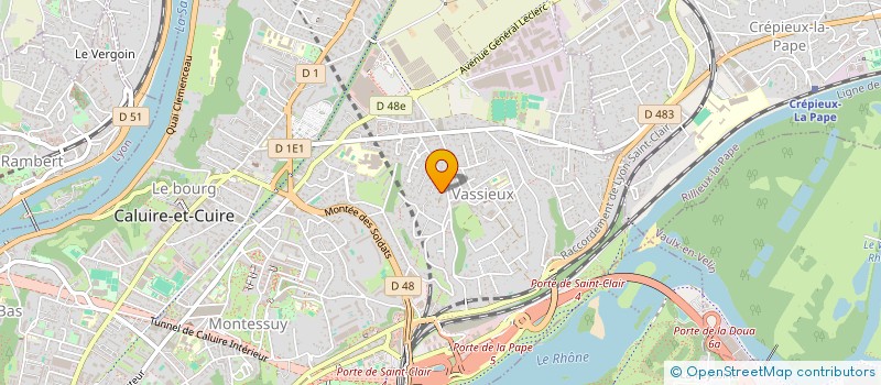 localisation de l'entreprise SOCIETE CIVILE IMMOBILIERE COPHIFA  CALUIRE-ET-CUIRE