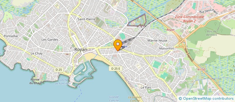 localisation de l'entreprise SOCIETE CIVILE IMMOBILIERE COQUEL  ROYAN