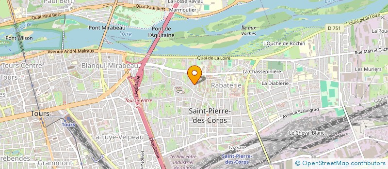 localisation de l'entreprise SOCIETE CIVILE IMMOBILIERE COQUETTECAT  SAINT-PIERRE-DES-CORPS