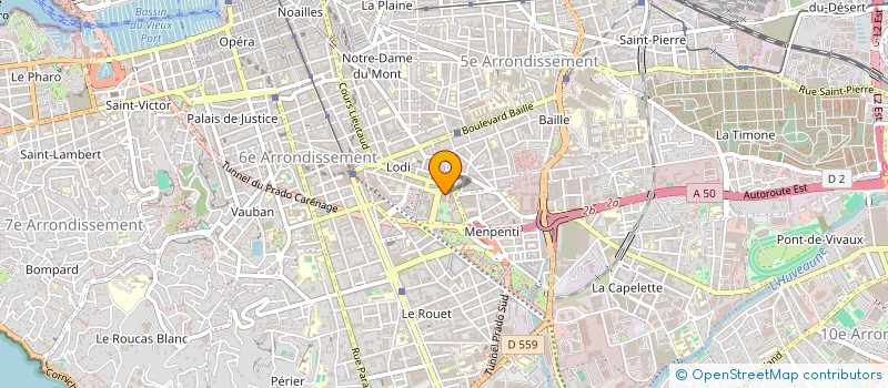 localisation de l'entreprise SOCIETE CIVILE IMMOBILIERE CORINTHE R.A.P. à MARSEILLE