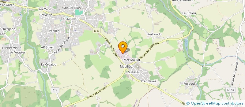 localisation de l'entreprise SOCIETE CIVILE IMMOBILIERE CORNU  LOUANNEC