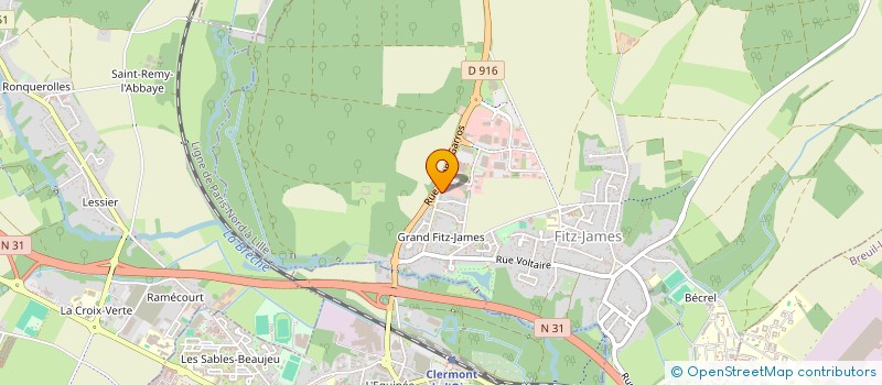 localisation de l'entreprise SOCIETE CIVILE IMMOBILIERE COTTEGE  FITZ-JAMES