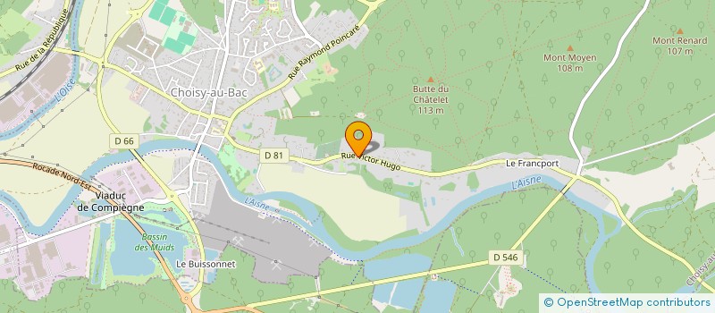 localisation de l'entreprise SOCIETE CIVILE IMMOBILIERE COUCY-COUCA  CRECY-AU-MONT