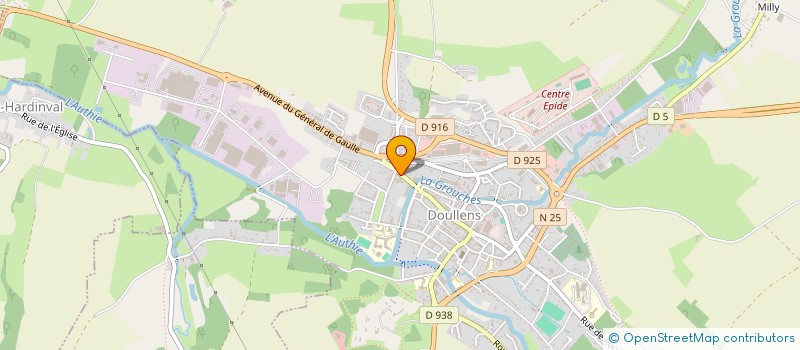 localisation de l'entreprise SOCIETE CIVILE IMMOBILIERE COULON SOBA  DOULLENS