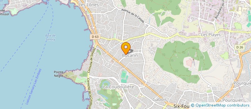 localisation de l'entreprise SOCIETE CIVILE IMMOBILIERE COURBOULIN GICQUEL à SIX-FOURS-LES-PLAGES