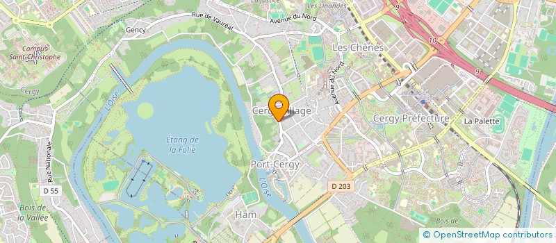 localisation de l'entreprise SOCIETE CIVILE IMMOBILIERE COURCIER-GIRARD  CERGY