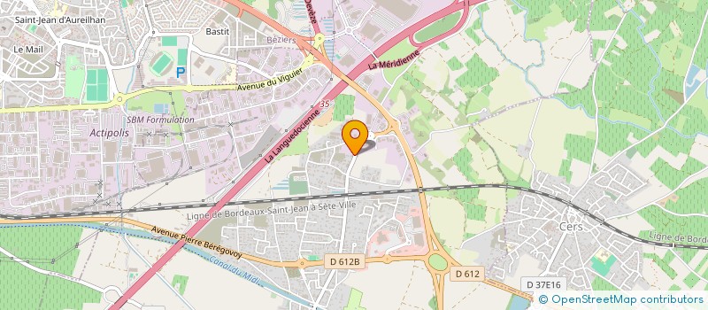 localisation de l'entreprise SOCIETE CIVILE IMMOBILIERE COURTEANCA  VILLENEUVE-LES-BEZIERS