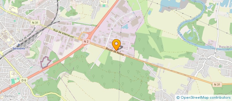 localisation de l'entreprise SOCIETE CIVILE IMMOBILIERE CPMA  VILLENEUVE-SAINT-GERMAIN