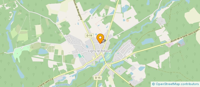 localisation de l'entreprise SOCIETE CIVILE IMMOBILIERE CREVACUL  LIGNY-LE-RIBAULT