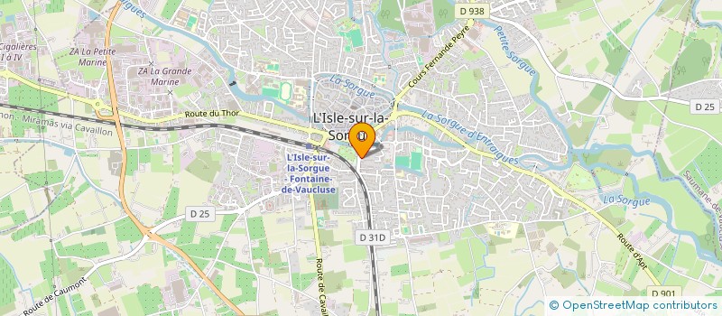 localisation de l'entreprise SOCIETE CIVILE IMMOBILIERE CRISTAL  L'ISLE-SUR-LA-SORGUE