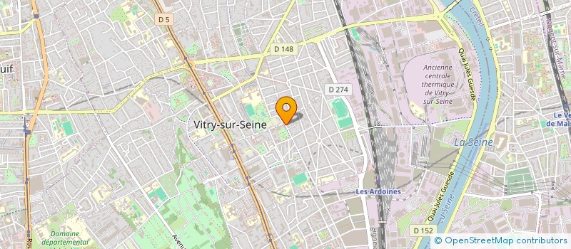localisation de l'entreprise SOCIETE CIVILE IMMOBILIERE CSAS  VITRY-SUR-SEINE