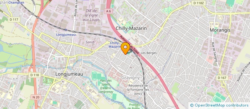 localisation de l'entreprise SOCIETE CIVILE IMMOBILIERE CSLM  CHILLY-MAZARIN