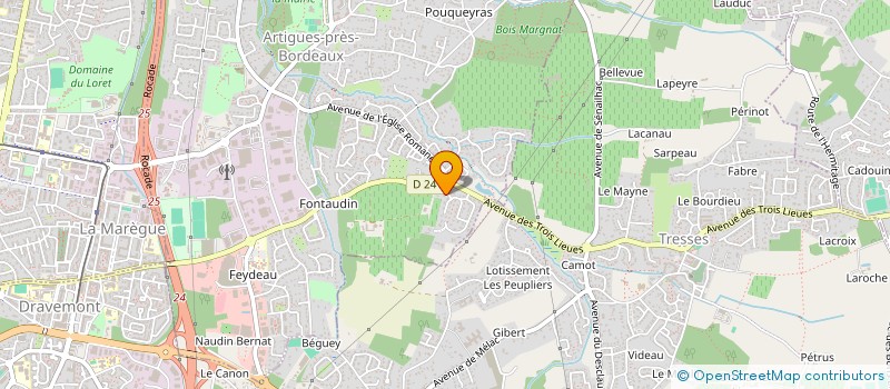 localisation de l'entreprise SOCIETE CIVILE IMMOBILIERE CTS  ARTIGUES-PRES-BORDEAUX