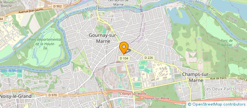 localisation de l'entreprise SOCIETE CIVILE IMMOBILIERE CUSTODIO  CHAMPS-SUR-MARNE