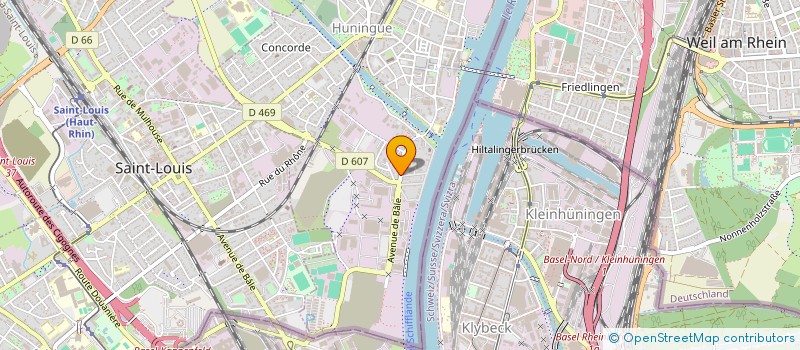 localisation de l'entreprise SOCIETE CIVILE IMMOBILIERE CUT  HUNINGUE