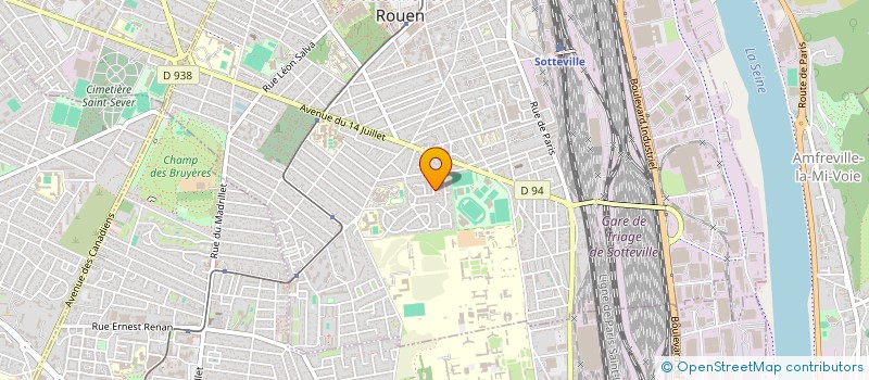 localisation de l'entreprise SOCIETE CIVILE IMMOBILIERE CVC 76  SOTTEVILLE-LES-ROUEN