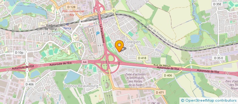 localisation de l'entreprise SOCIETE CIVILE IMMOBILIERE CYRIDA  COLLEGIEN