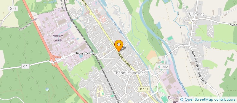 localisation de l'entreprise SOCIETE CIVILE IMMOBILIERE D'ALEMBERT  THAON-LES-VOSGES