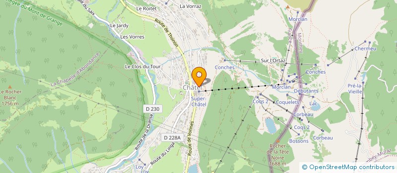 localisation de l'entreprise SOCIETE CIVILE IMMOBILIERE D'ARVOUIN à CHATEL