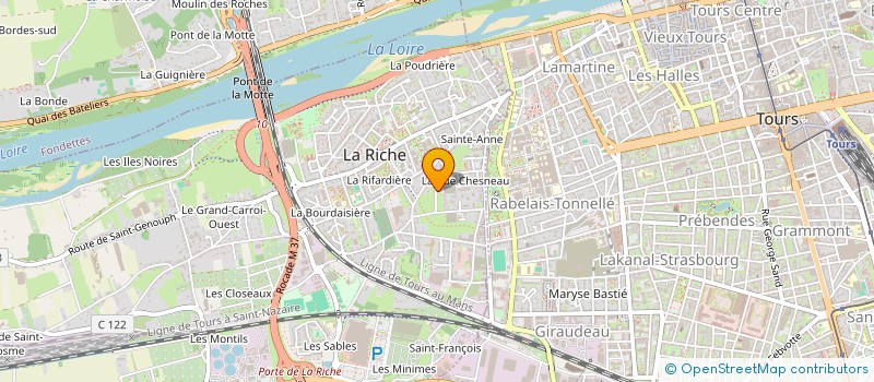 localisation de l'entreprise SOCIETE CIVILE IMMOBILIERE D'ATTRIBUTION DU CASSEREAU  LA RICHE