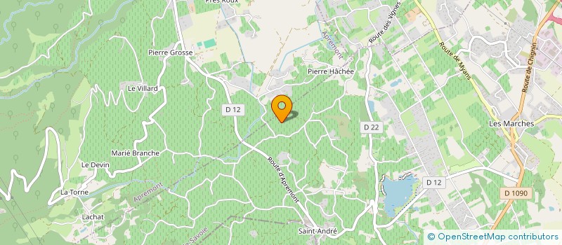 localisation de l'entreprise SOCIETE CIVILE IMMOBILIERE D'ATTRIBUTION LE CHALET DES FEES  CHIGNIN