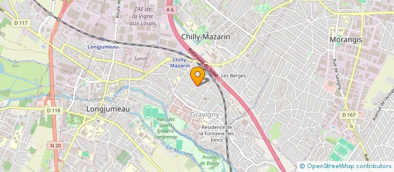 localisation de l'entreprise SOCIETE CIVILE IMMOBILIERE D.B.I à CHILLY-MAZARIN