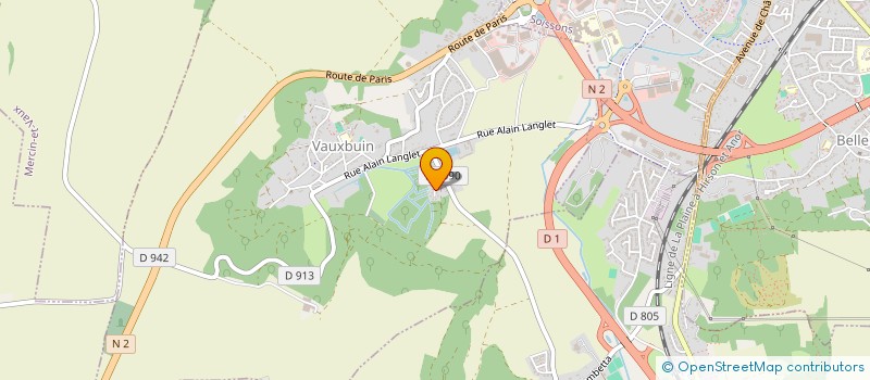 localisation de l'entreprise SOCIETE CIVILE IMMOBILIERE D.C.F  VAUXBUIN